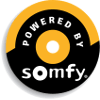 Logo noir et jaune Somfy